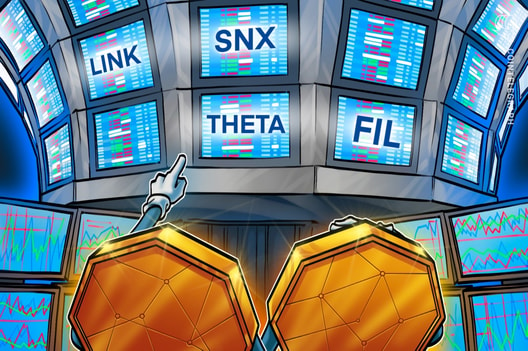 La poca acción del precio de bitcoin enciende el interés de compra en LINK, FIL, SNX y THETA